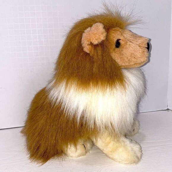 Vintage Plush Sheltie Sheepdog Plush Stuffed Dog Toy - Picture 3 of 11